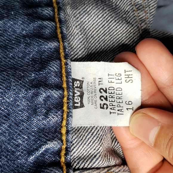 Vintage 90's Levi's Womens 552 Tapered Fit Boyfriend Cotton Jeans Size 16 Short - Picture 8 of 16